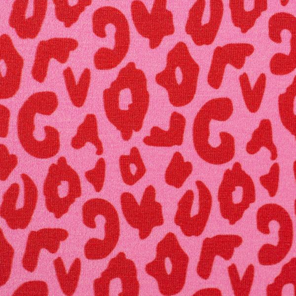 Baumwolljersey Happy Leo Pink/Rot by Swafing von Cherry Picking